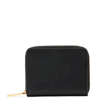 Allsaints Womens Lena Zipped Leather Wallet Black