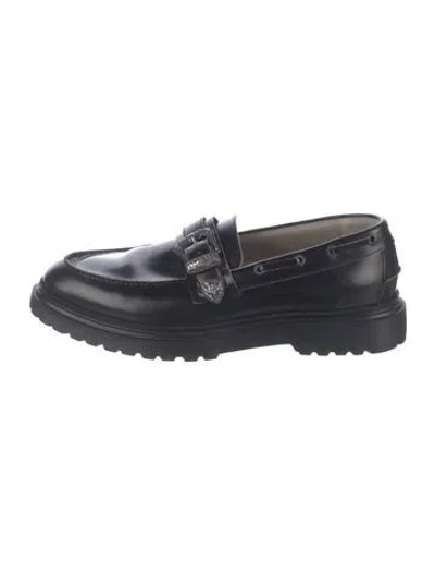 Pre-owned Allsaints Leather Loafers In Black