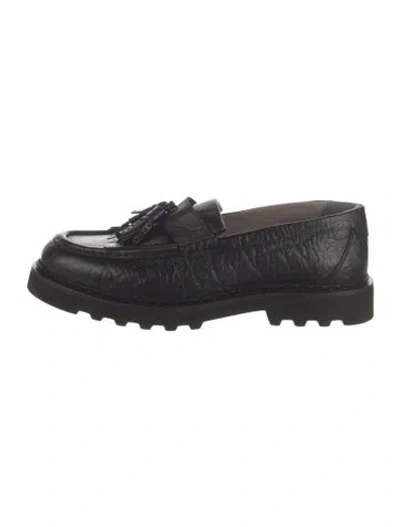 Pre-owned Allsaints Leather Loafers In Black