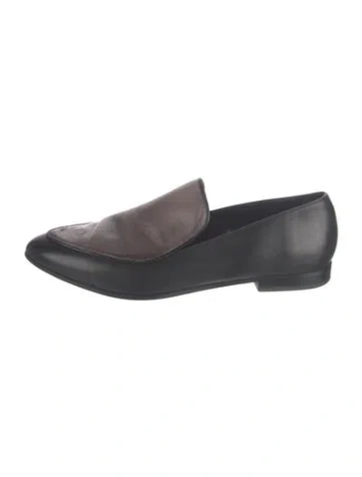 Pre-owned Allsaints Leather Loafers In Black/brown