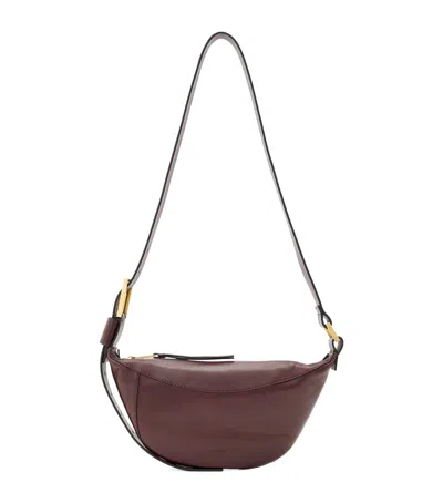 Allsaints Leather Luna Cross-body Bag In Red