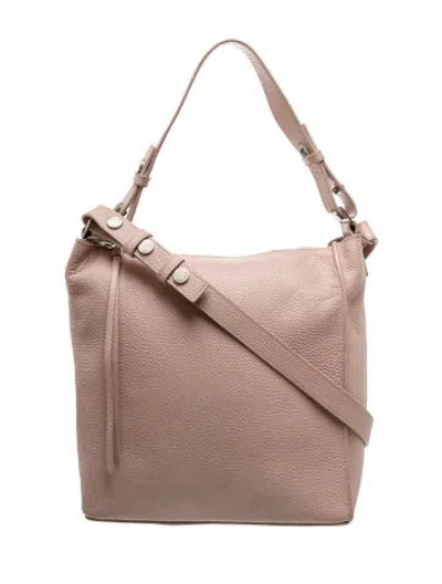 Pre-owned Allsaints Leather Messenger Bag In Pink