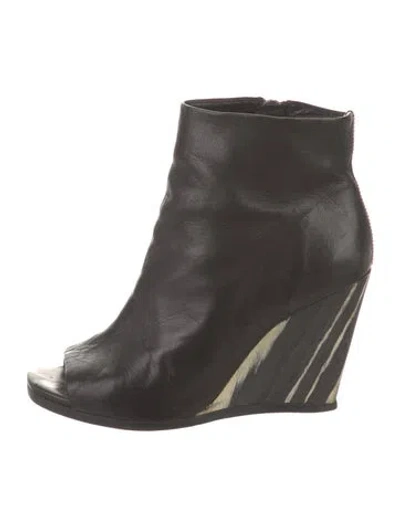 Pre-owned Allsaints Leather Mules In Black