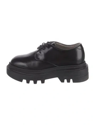 Pre-owned Allsaints Leather Oxfords In Black