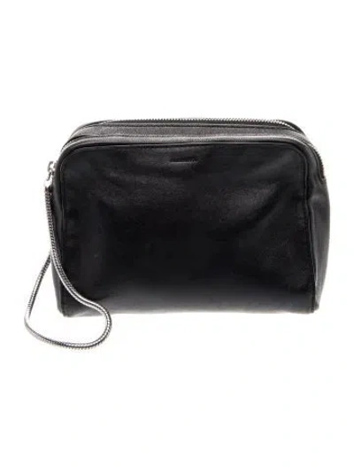 Pre-owned Allsaints Leather Pouch In Black