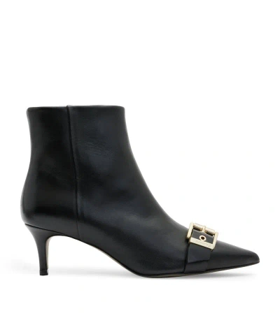 Allsaints Leather Rebecca Boots 55 In Black
