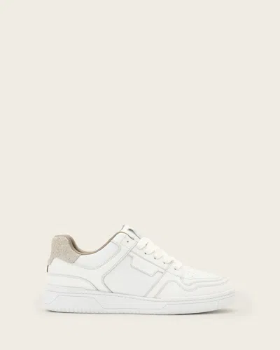 Allsaints Leather Regan Plus Low Top Trainers In White