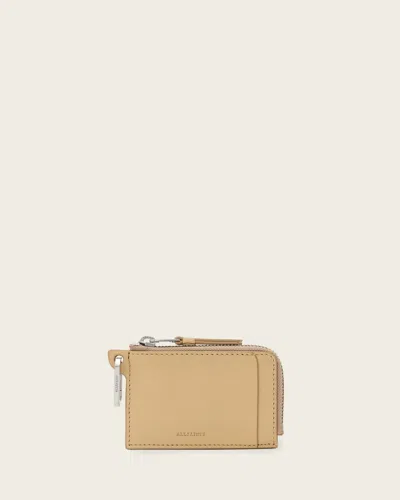 Allsaints Leather Remy Leather Wallet In Yellow