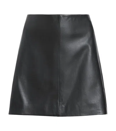 Allsaints Renai Desserto Mini Skirt In Black