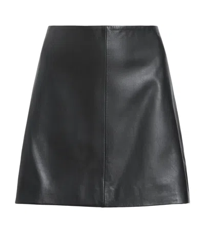 ALLSAINTS LEATHER RENAI MINI SKIRT