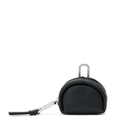 Allsaints Leather Rosalie Airpods Case In Black