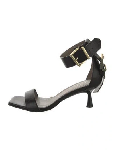 Pre-owned Allsaints Leather Sandals In Black