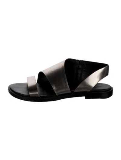 Pre-owned Allsaints Leather Sandals In Black