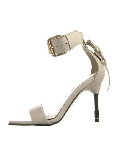 Pre-owned Allsaints Leather Sandals In Neutral