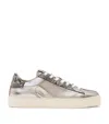 Allsaints Leather Shana Metallic Sneakers