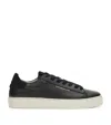 Allsaints Leather Shana Sneakers In Black