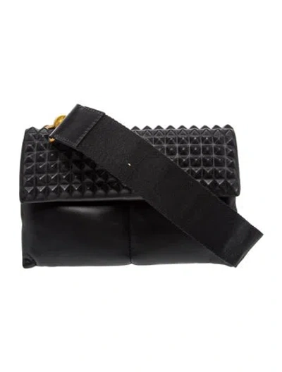 Pre-owned Allsaints Leather Shoulder Bag In Black