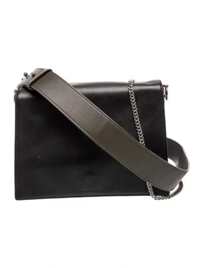 Pre-owned Allsaints Leather Shoulder Bag In Black
