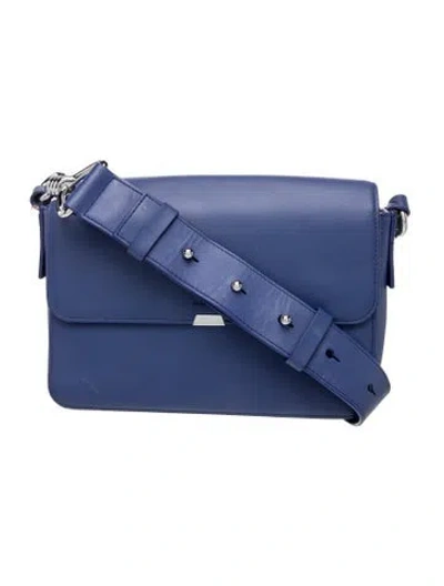 Pre-owned Allsaints Leather Shoulder Bag In Blue