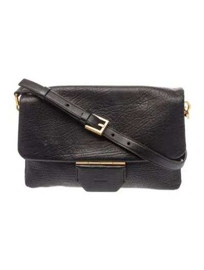 Pre-owned Allsaints Leather Shoulder Bag In Blue