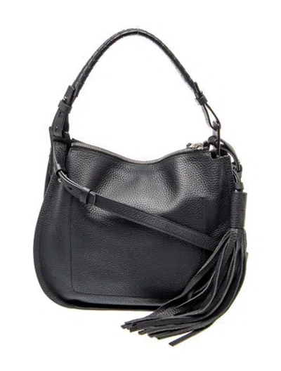 Pre-owned Allsaints Leather Shoulder Bag In Blue
