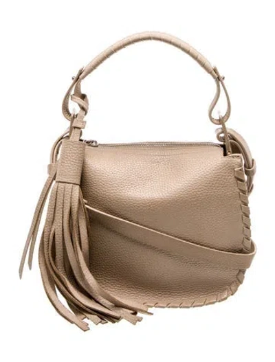 Pre-owned Allsaints Leather Shoulder Bag In Brown