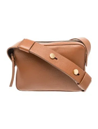 Pre-owned Allsaints Leather Shoulder Bag In Brown