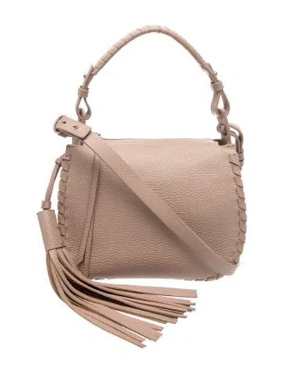 Pre-owned Allsaints Leather Shoulder Bag In Neutral