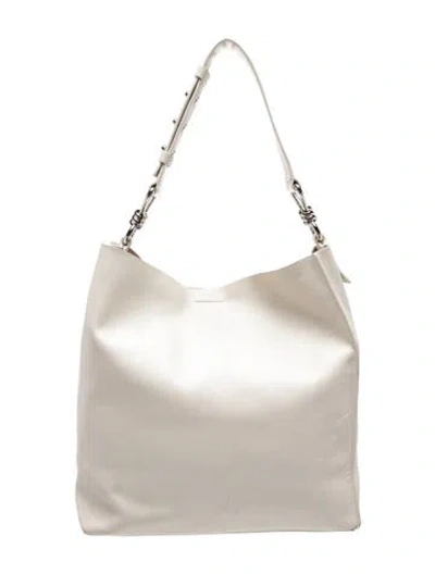 Pre-owned Allsaints Leather Shoulder Bag In Neutral