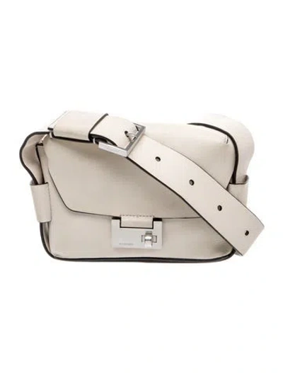 Pre-owned Allsaints Leather Shoulder Bag Small In Neutral