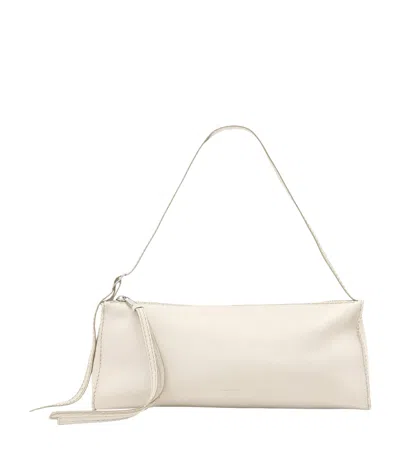 Allsaints Leather Siloh Shoulder Bag In White