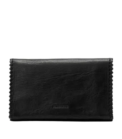 Allsaints Leather Siloh Wallet In Black