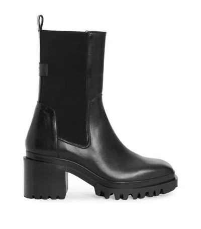 Allsaints Leather Skarlet Boots 67 In Black