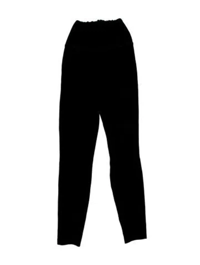 Pre-owned Allsaints Leather Skinny Leg Pants In Black