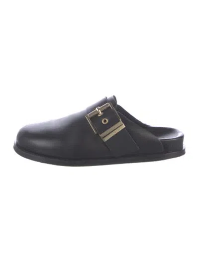 Pre-owned Allsaints Leather Slides In Blue