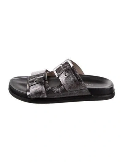 Pre-owned Allsaints Leather Slides In Multi