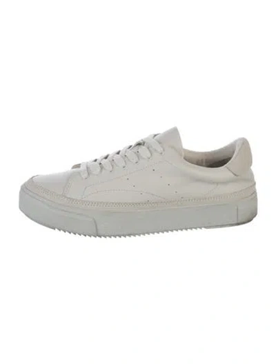Pre-owned Allsaints Leather Sneakers In Neutrals