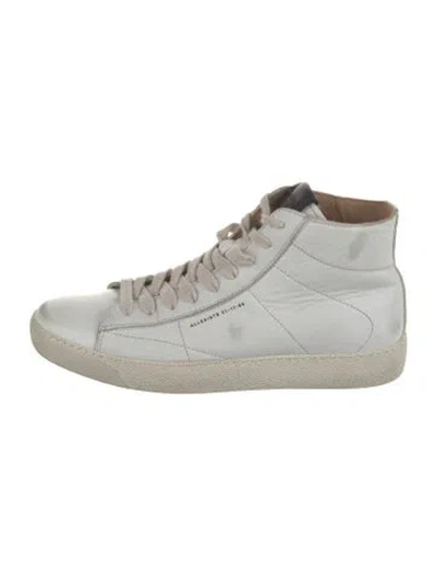 Pre-owned Allsaints Leather Sneakers In White