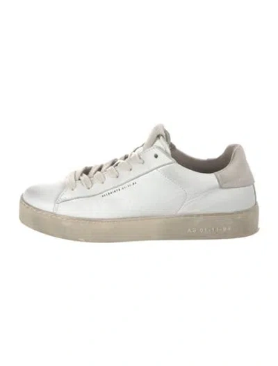 Pre-owned Allsaints Leather Sneakers In White