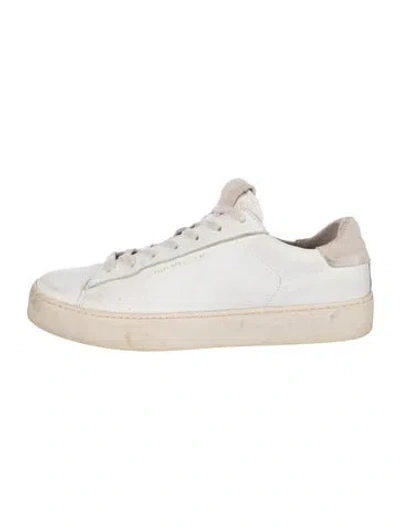 Pre-owned Allsaints Leather Sneakers In White
