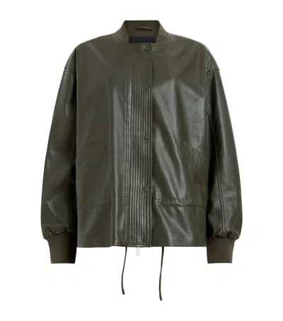 ALLSAINTS LEATHER SOFI BOMBER JACKET