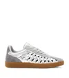 Allsaints Velma Low Top Round Toe Woven Leather Trainers