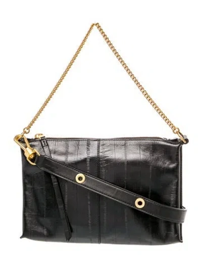 Pre-owned Allsaints Leather Top Handle Bag In Black
