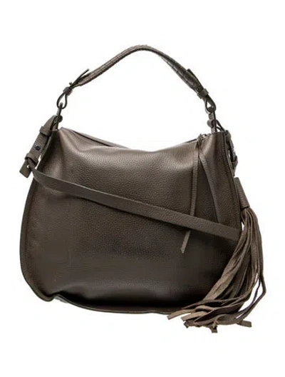 Pre-owned Allsaints Leather Top Handle Bag In Brown