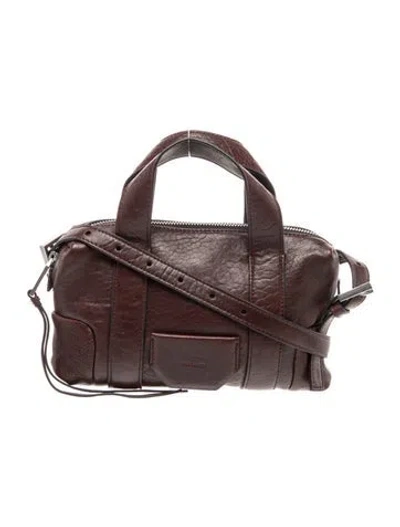 Pre-owned Allsaints Leather Top Handle Bag In Brown