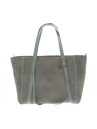 Pre-owned Allsaints Leather Tote Bag In Gray