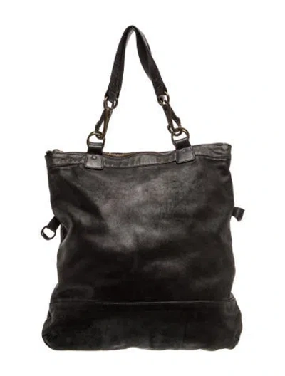 Pre-owned Allsaints Leather Tote In Black