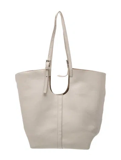 Pre-owned Allsaints Leather Tote In Gray
