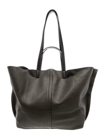 Pre-owned Allsaints Leather Tote In Grey
