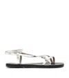 Allsaints Tyla Ankle Strap Sandal In Grey